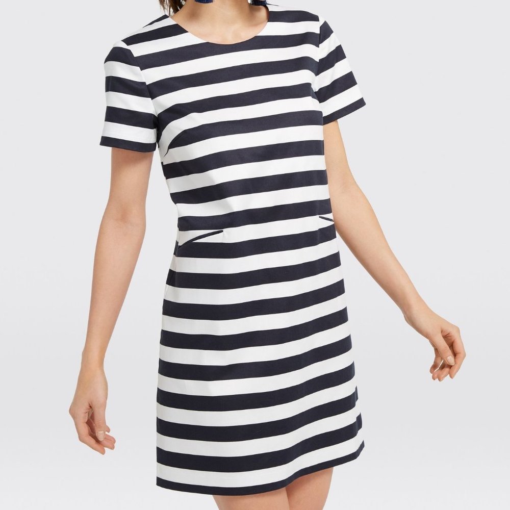 2/$25 NWT DRAPER JAMES Striped Shift Dress Size 10